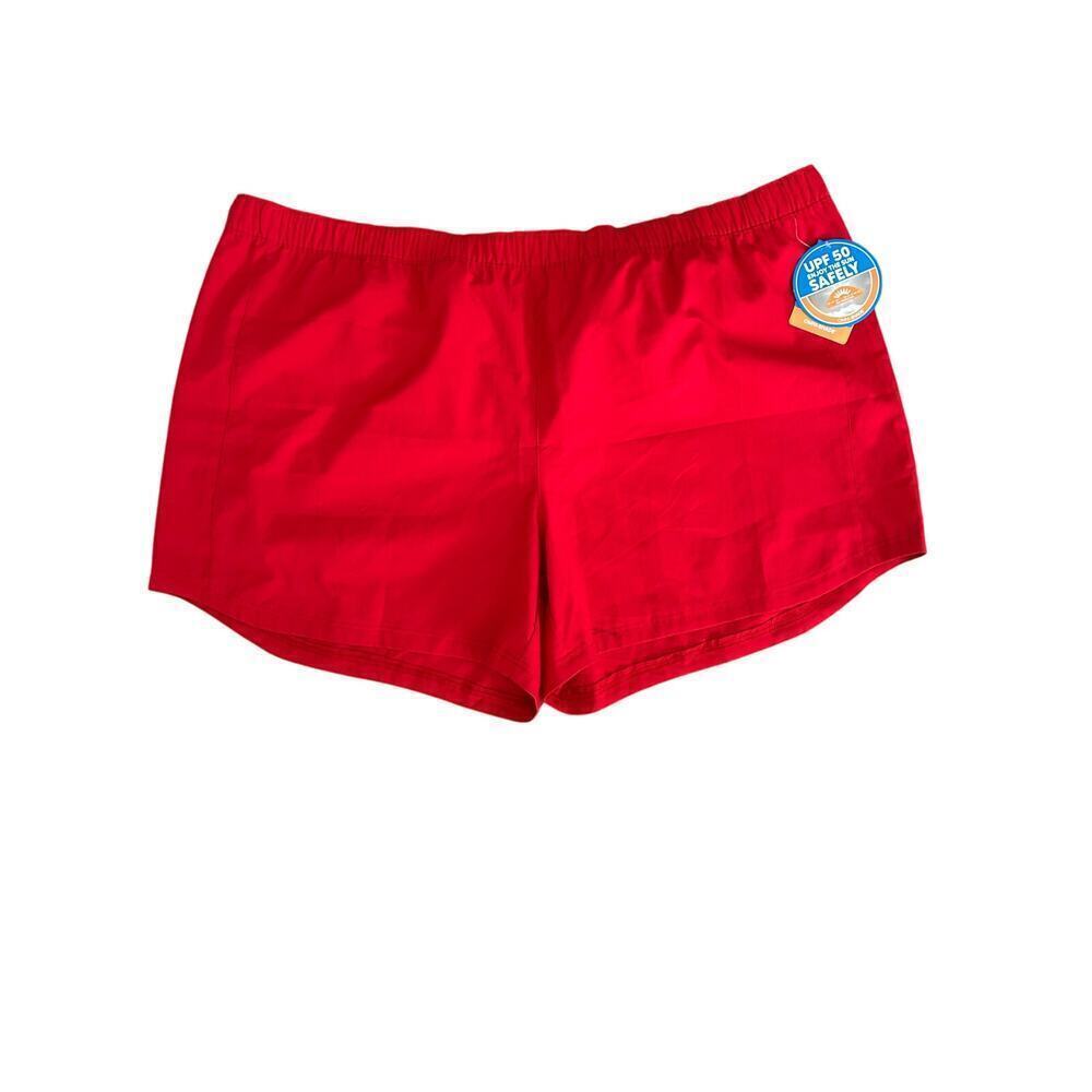 Columbia NWT women's tamiami‎ pull on Omni-shade PFG red 5" inseam short size 3X